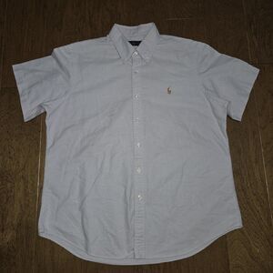 Polo Ralph Lauren Oxford Shirt Men XL Button S/S Classic Flesh Pony Light Purple